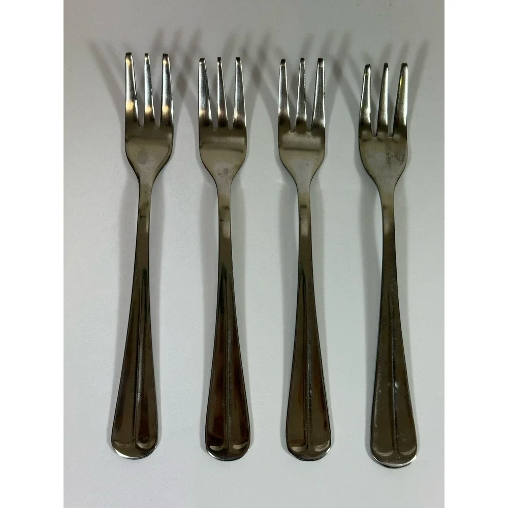 International Stainless Flatware Gran Royal Cocktail Forks Set Of 4 Appetizer